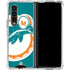NFL Miami Dolphins Retro Logo Galaxy Z Fold4 5G Clear Case